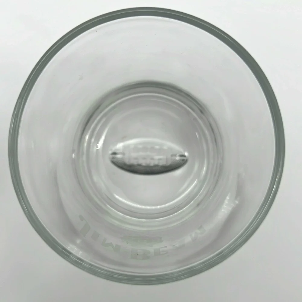 Jim Beam Bourbon Clear Rocks Glass Set with Heavy Base - Golf Ball & Football -2