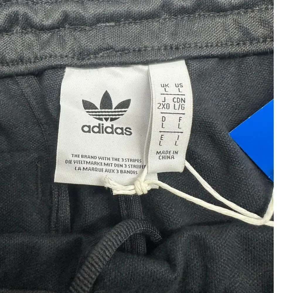 Adidas Originals Beckenbauer Track Pants Men's L Black 3-Stripes Trefoil NWT