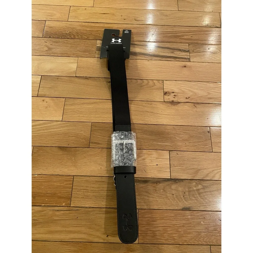 Under Armour Mens Baseball Belt Black Adjustable OSFA‎ Elastic Web NEW