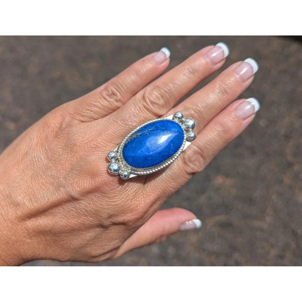 Navajo Handmade Ring Sterling‎ Silver Native American Jewelry Sz 11 ***