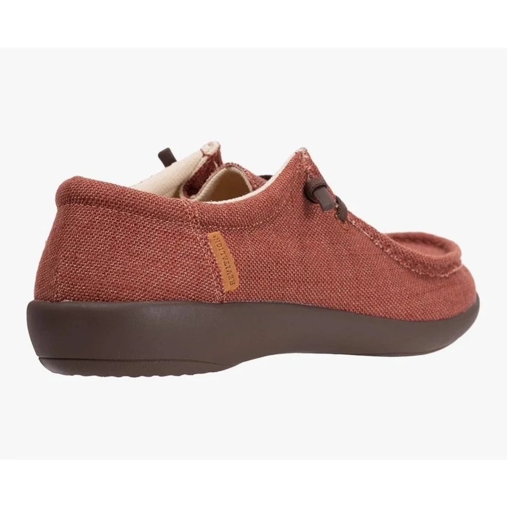 Spenco Carefree Denim‎ Brick Wedge Heel Pull On Casual Shoes Men 14D