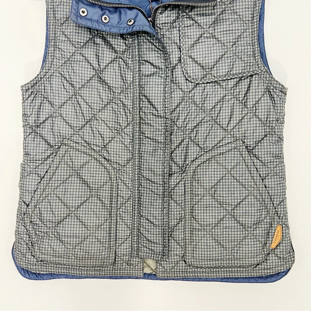 Coach quilted gingham