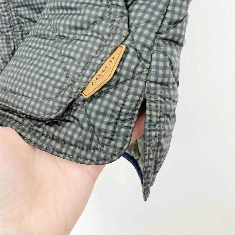 Coach quilted gingham