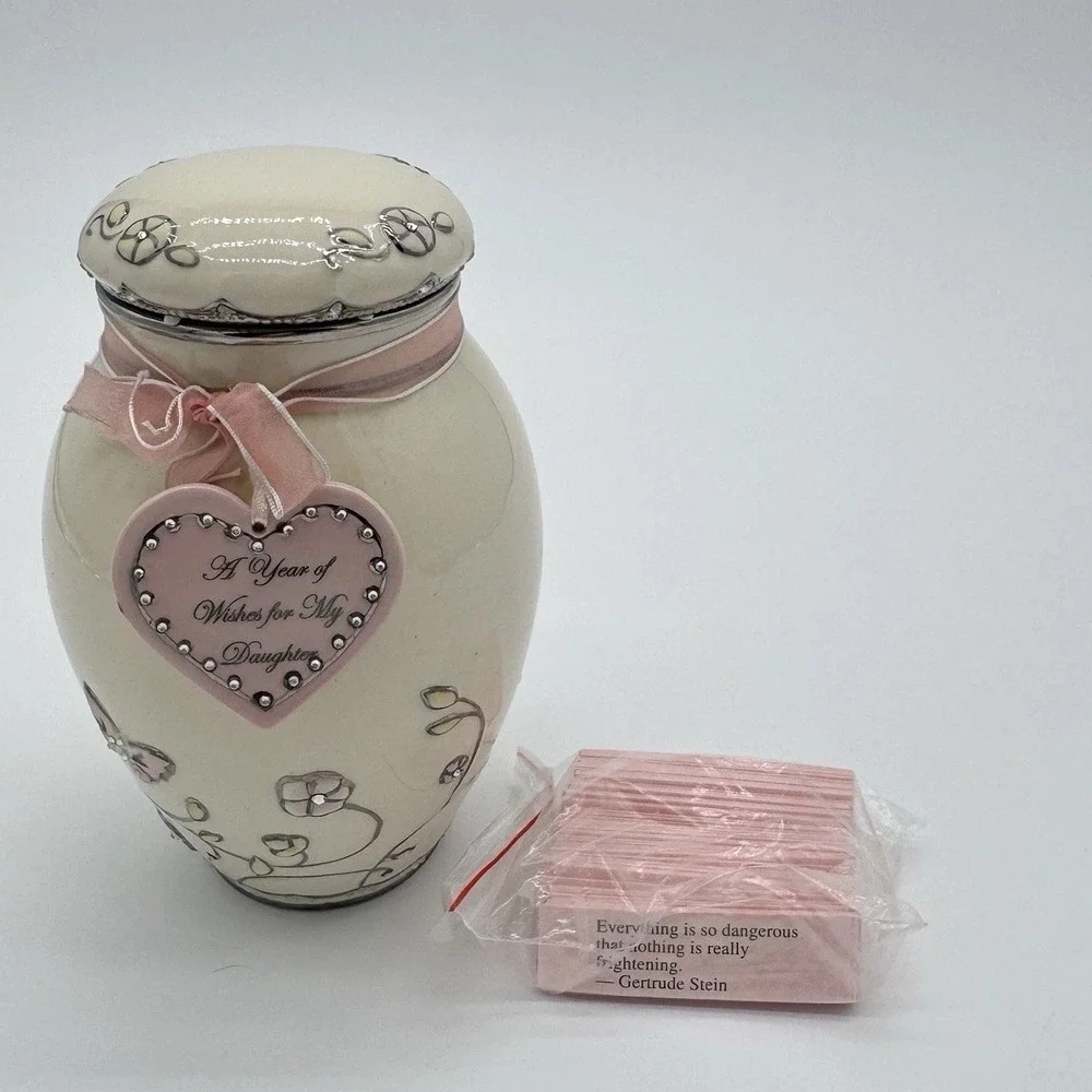 Ardleigh Elliott Musical Ginger‎ Jar A Year Of Wishes For My Daughter Porcelain