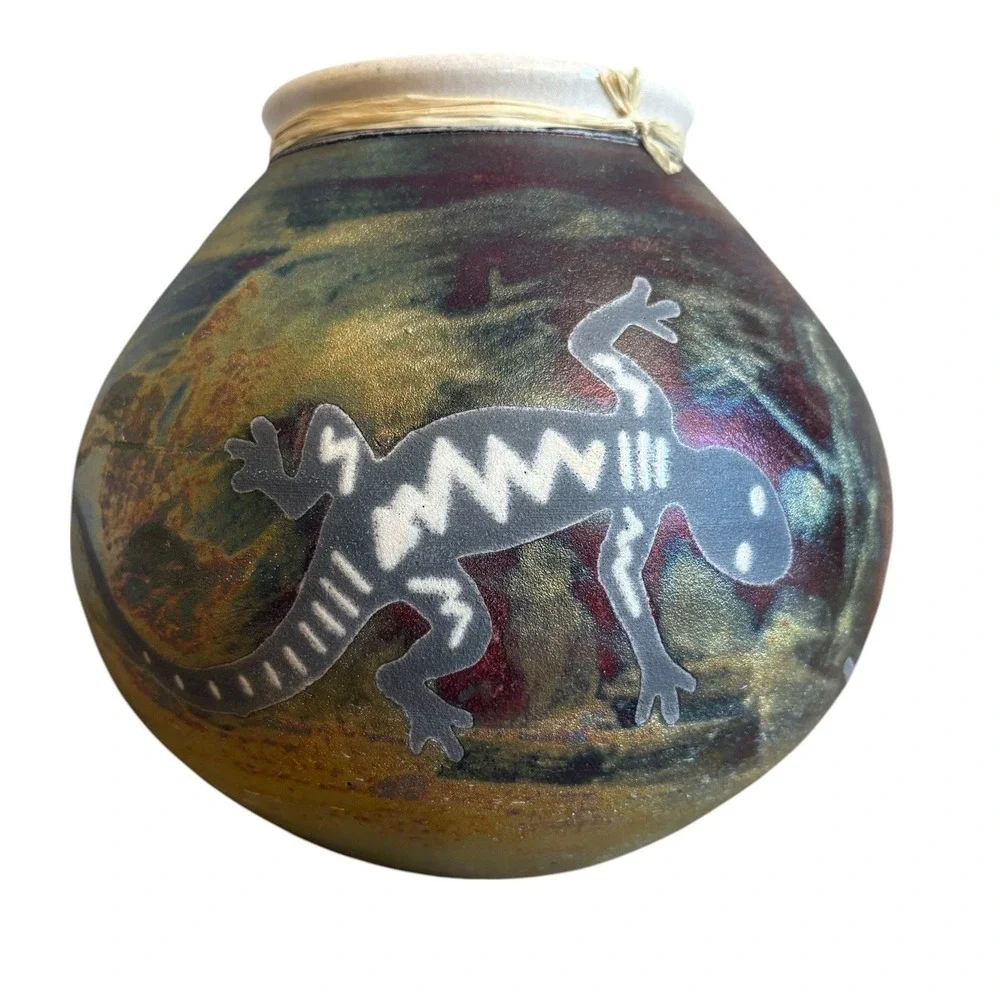 Jeremy Diller gecko glaze piece