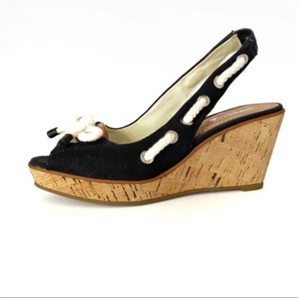 Sperry black canvas