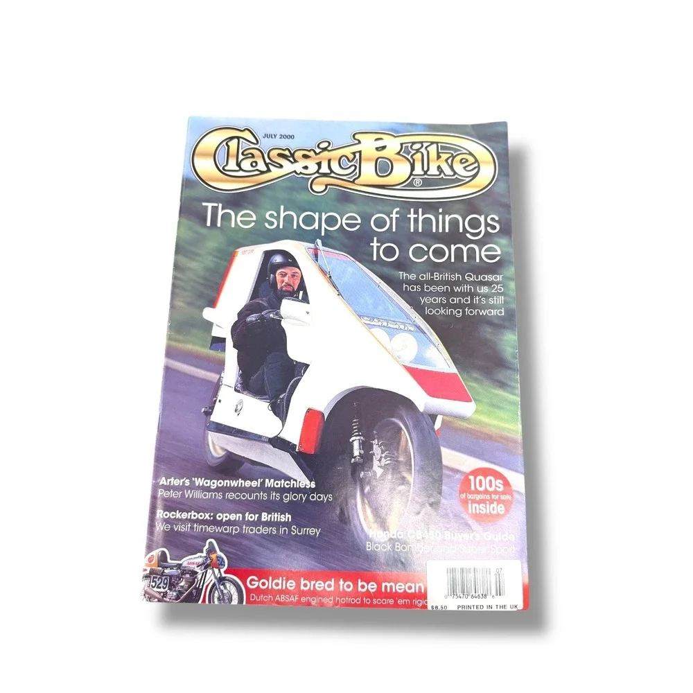 Classic Bike‎ Magazine July 2000 Quasar Motorcycle Cover British Collector Issue
