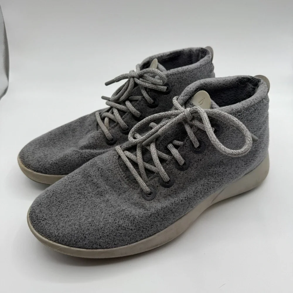 Allbirds Wool Runner Up Mizzles Shoes Sneakers Mens 11 Gray‎ High Top Merino