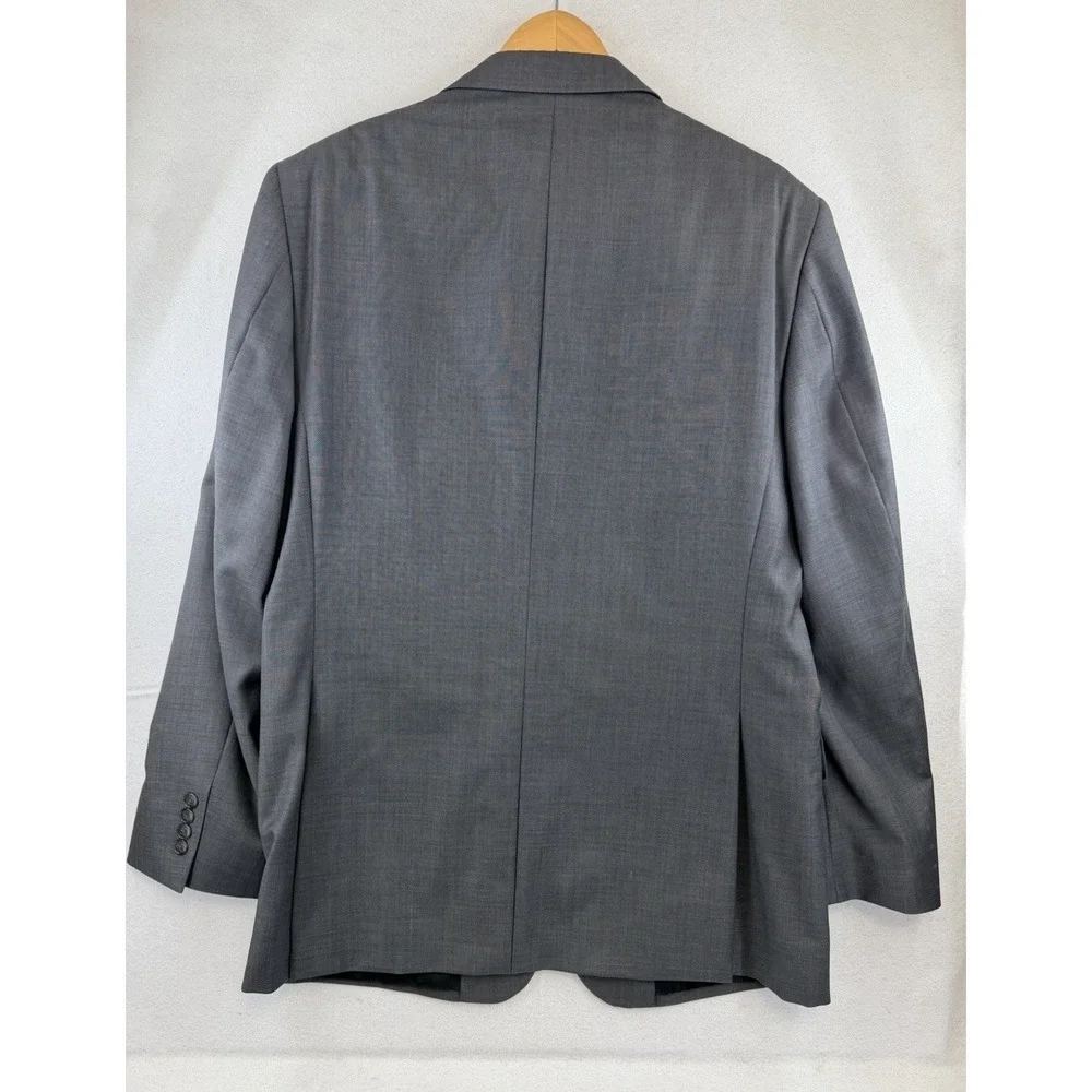 JOS‎ A BANK Traveler's Collection Mens 43L Tailored Fit Wool Blazer Jacket Gray