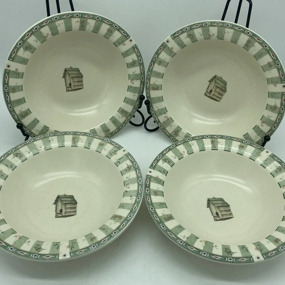 Pfaltzgraff Naturewood Deep Rimmed Soup Cereal Bowls‎ 7 1/4