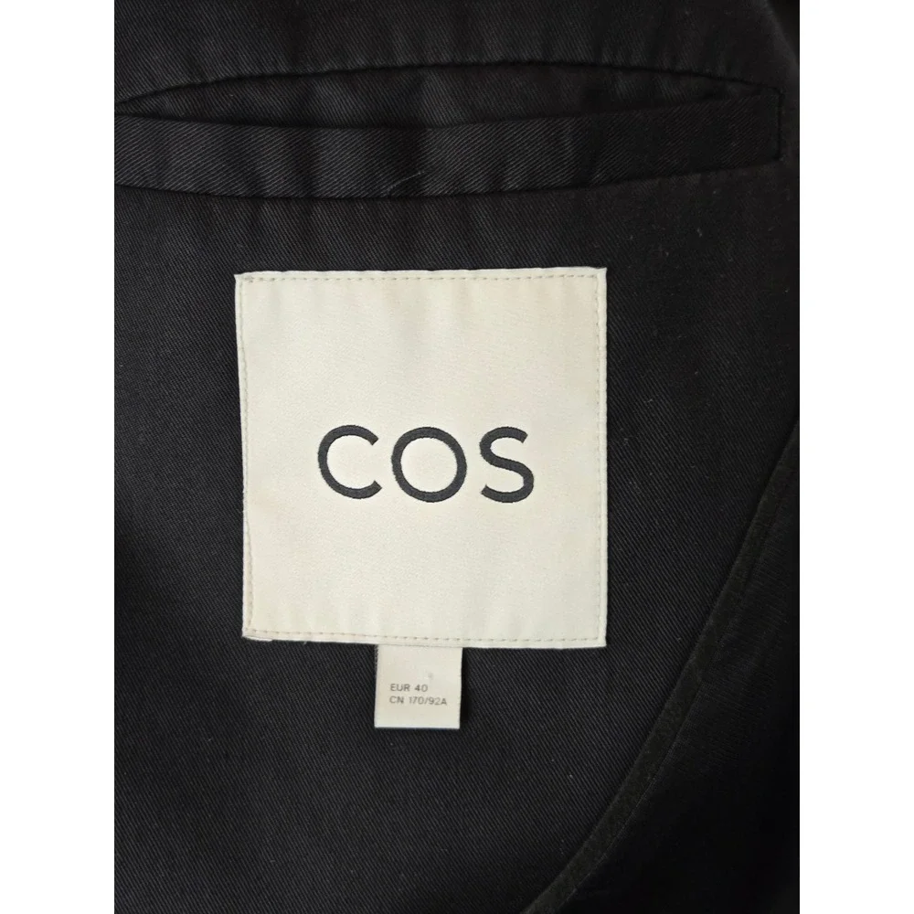 COS Blazer Mens 40 Black Lyocell 1 Button Minimalist Quiet‎ Luxury Contemporary