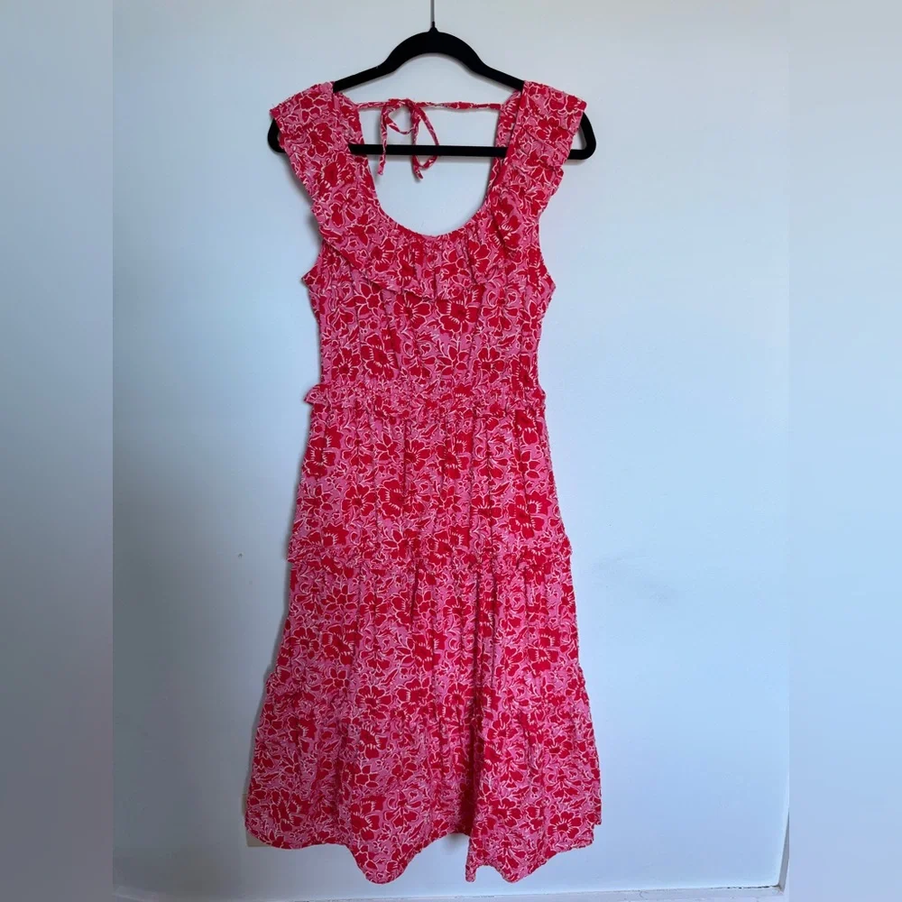 J. Crew sleeveless tiered