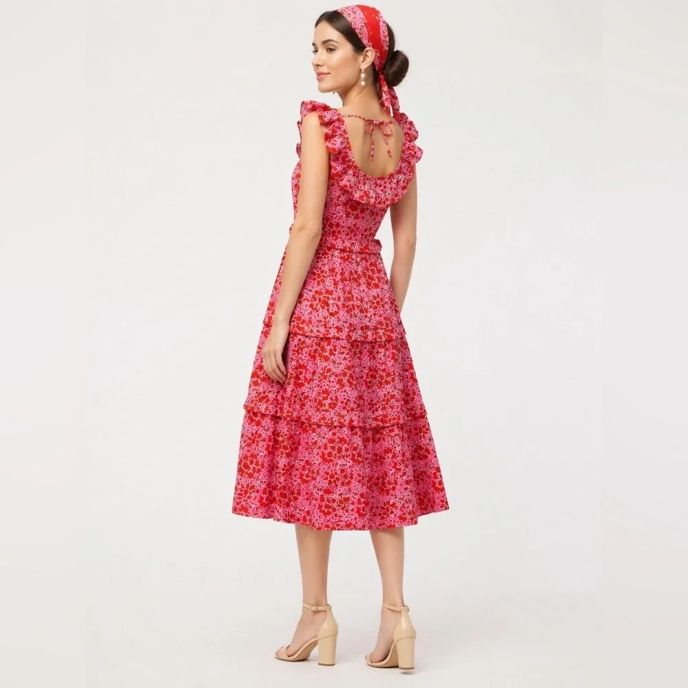 J. Crew sleeveless tiered