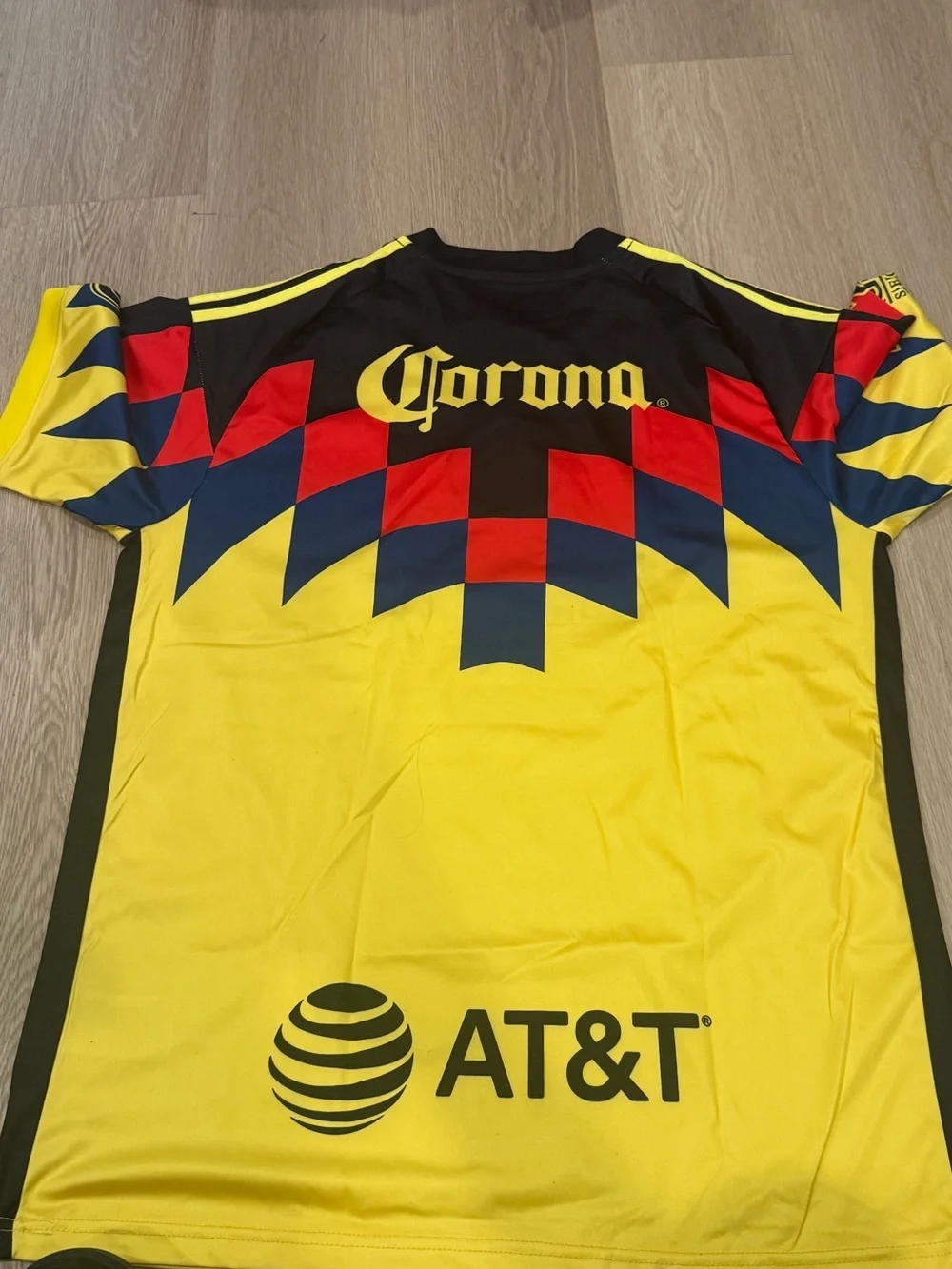 adidas White and Black Performance Tee - XL Club America  Home Jersey