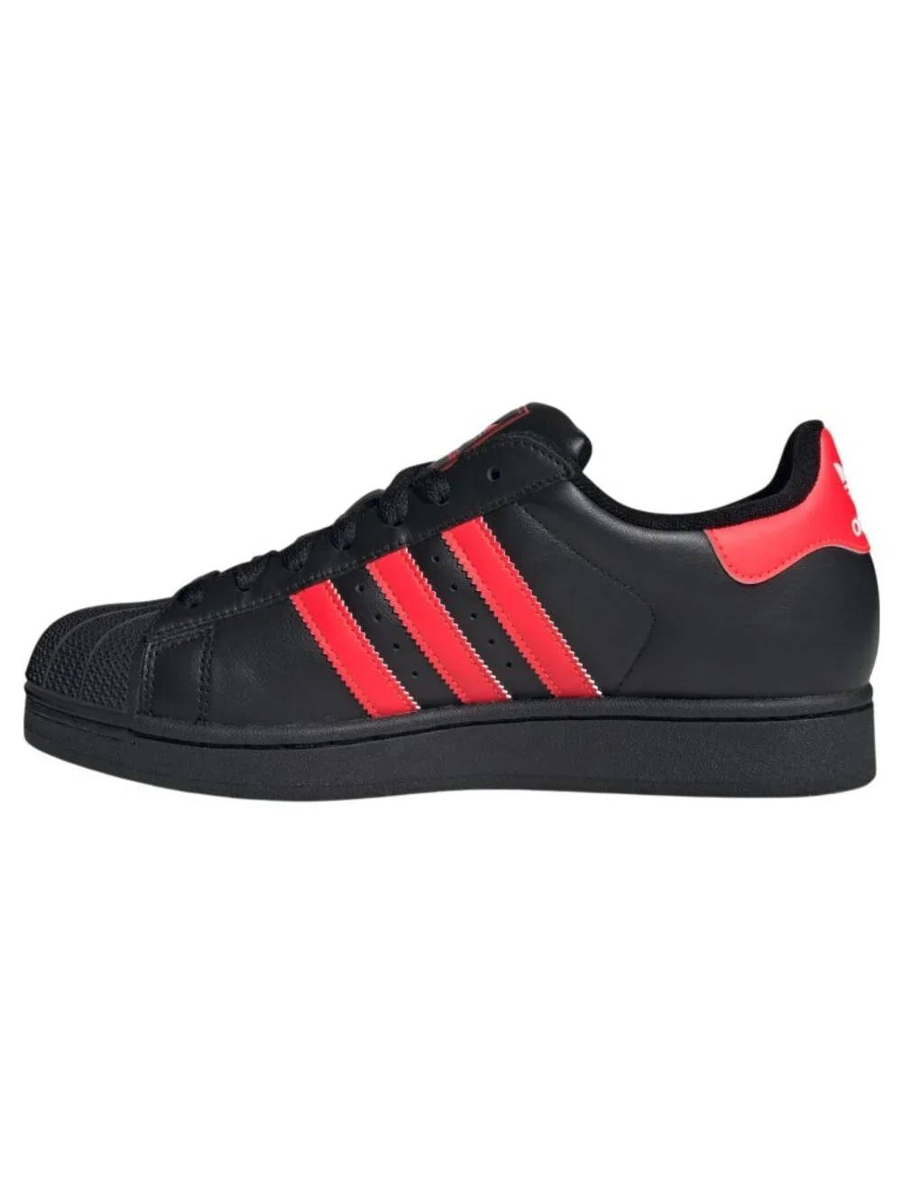 adidas Originals Superstar II Unisex Casual Shoes Black Lucid Red JQ3176 NEW