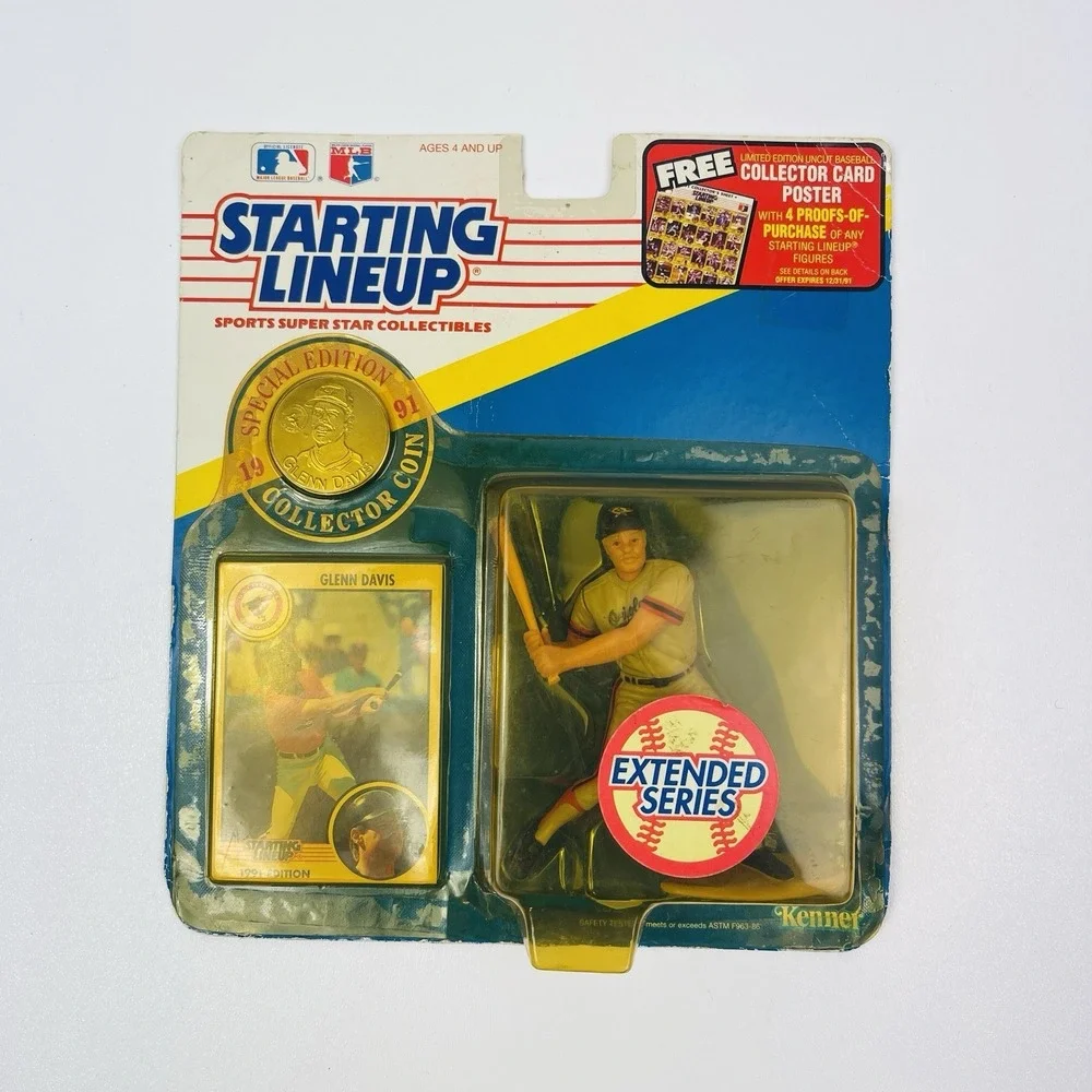 Glenn Davis 1991 Kenner Starting Lineup Extended Series Baltimore Orioles