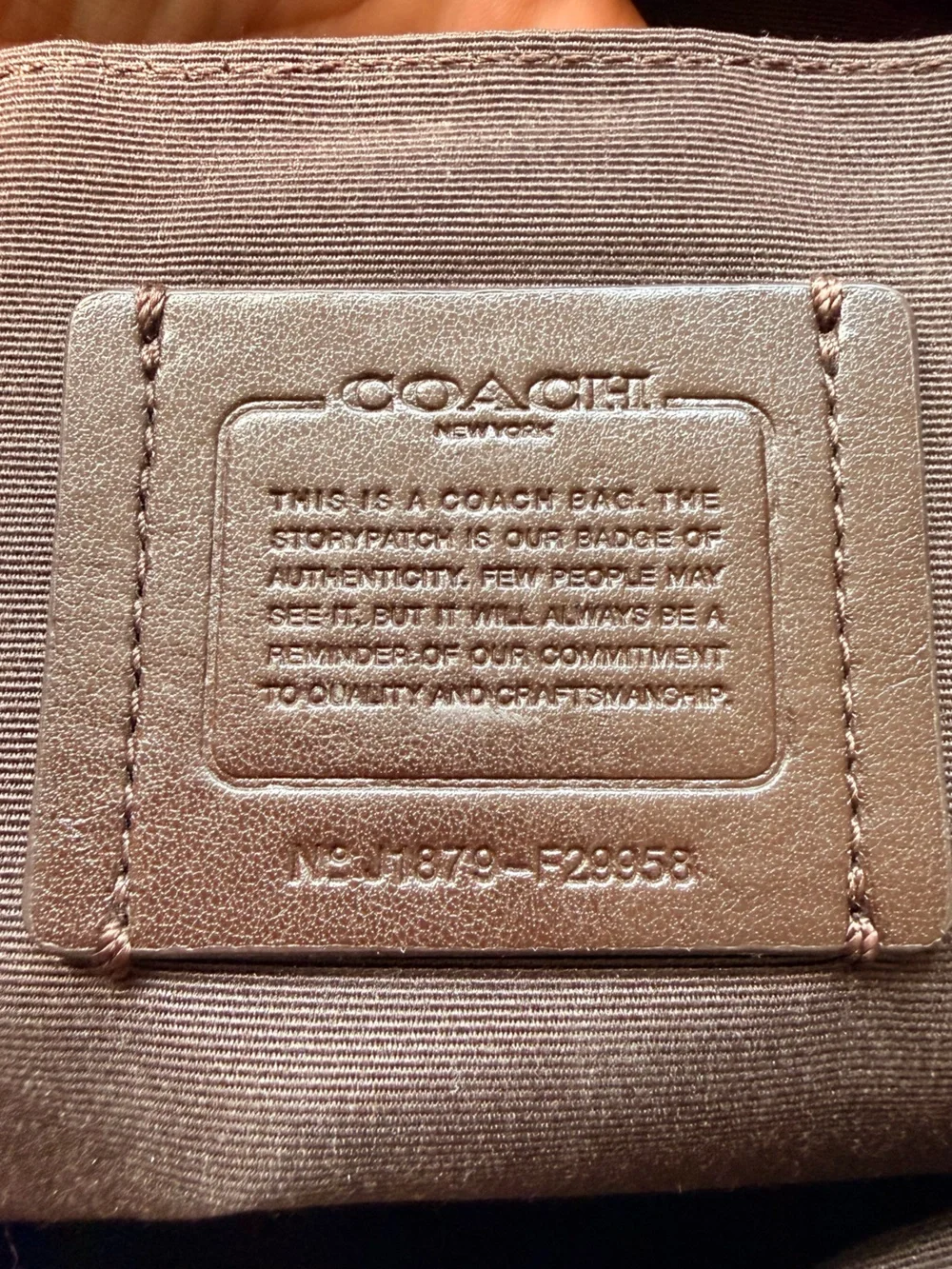Coach light cream