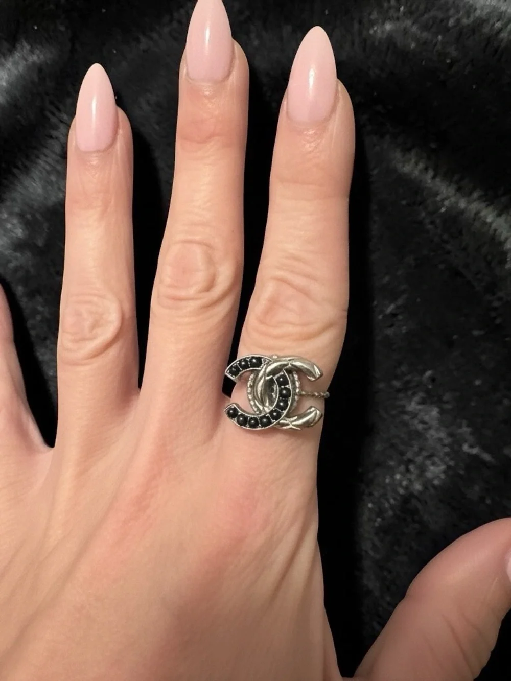 N/A ring logo crystals