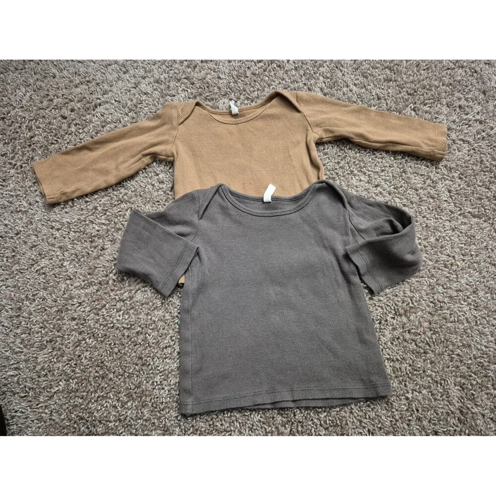 Quincy Mae shirts boys size 18-24 months set of 2
