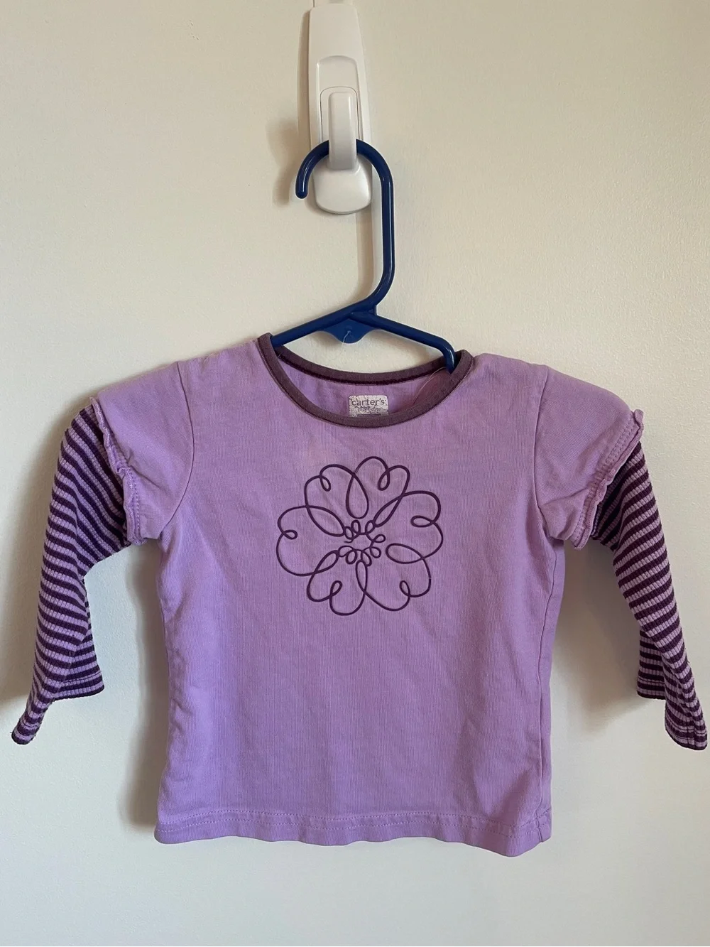 Carter’s‎ Kids Lavender Layered-Look Floral Tee