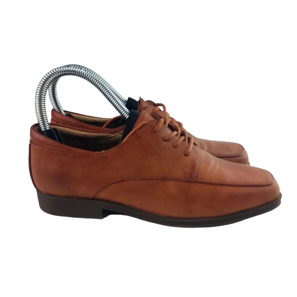 Kenneth Cole Reaction Kids Size 3 Brown Lace Up Square Toe‎ Oxford KCR181-144
