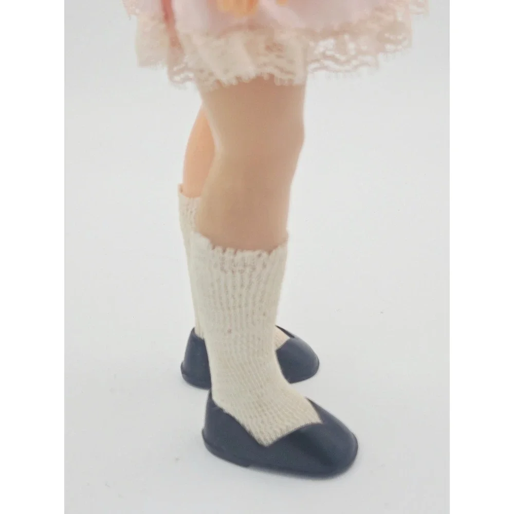 Vintage Shirley Temple Doll Ideal Toy Corp Pink Lace Dress Original Box 12in