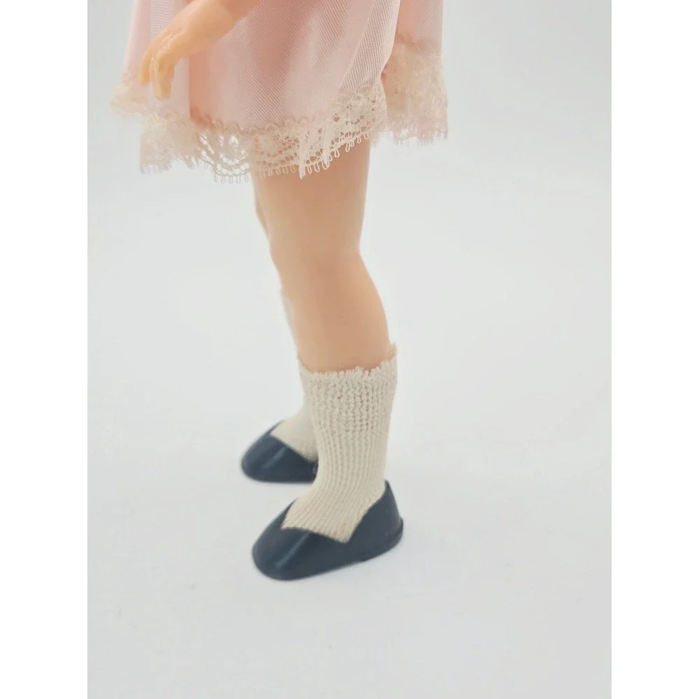 Vintage Shirley Temple Doll Ideal Toy Corp Pink Lace Dress Original Box 12in