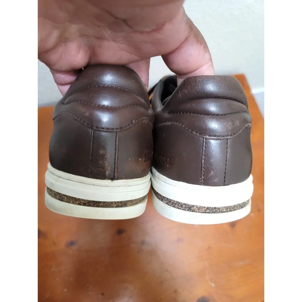 Birkenstock Bend‎ Low Leather Sneakers Mens 41 Brown Roast Lace Up Shoes