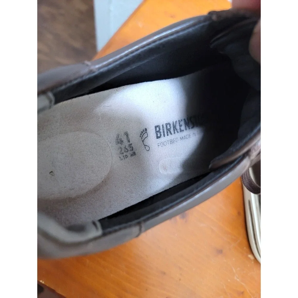 Birkenstock Bend‎ Low Leather Sneakers Mens 41 Brown Roast Lace Up Shoes
