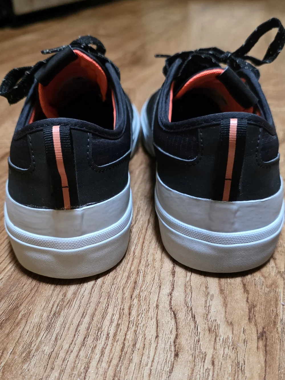 New Balance black leather