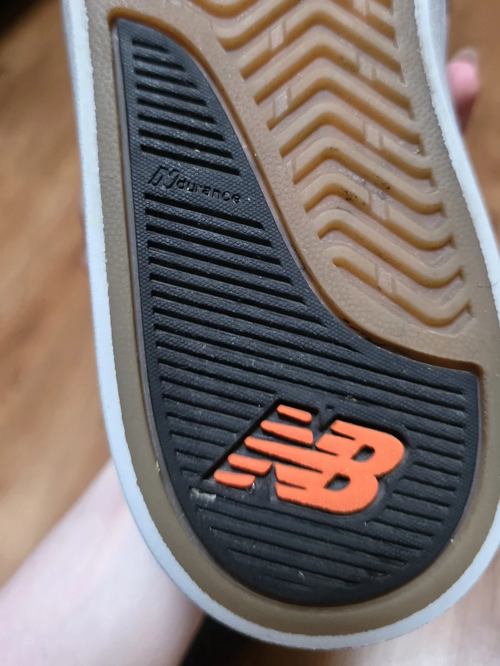 New Balance black leather
