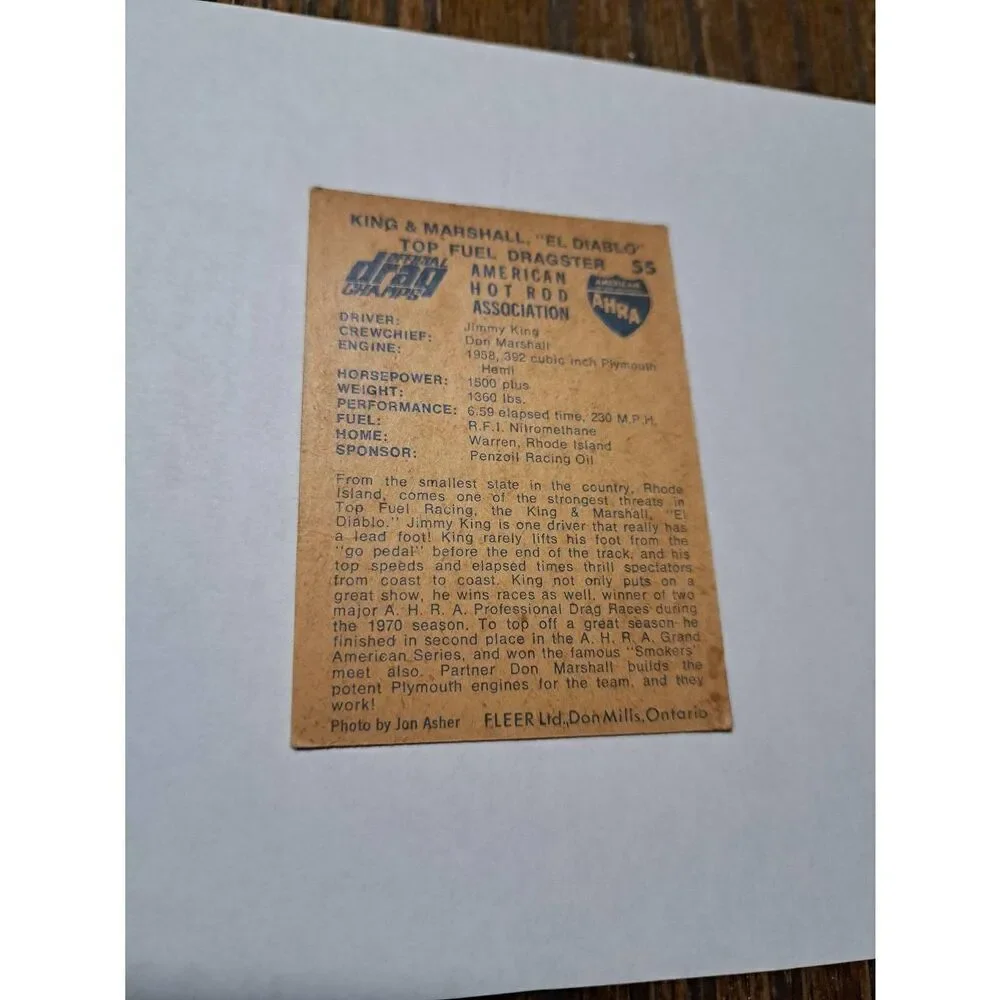 fleer vintage 1971
