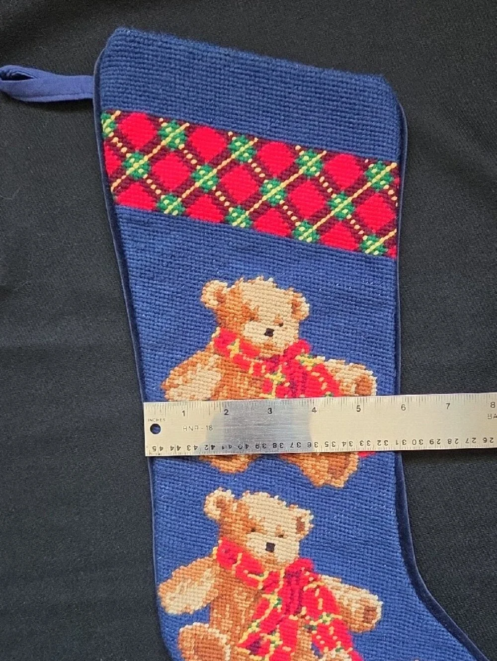 N/A needlepoint blue