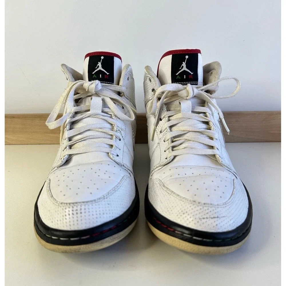 Nike Air Jordan 1 Retro Cinco De Mayo Mens White 2009 Sneaker 136065-107 Size 12