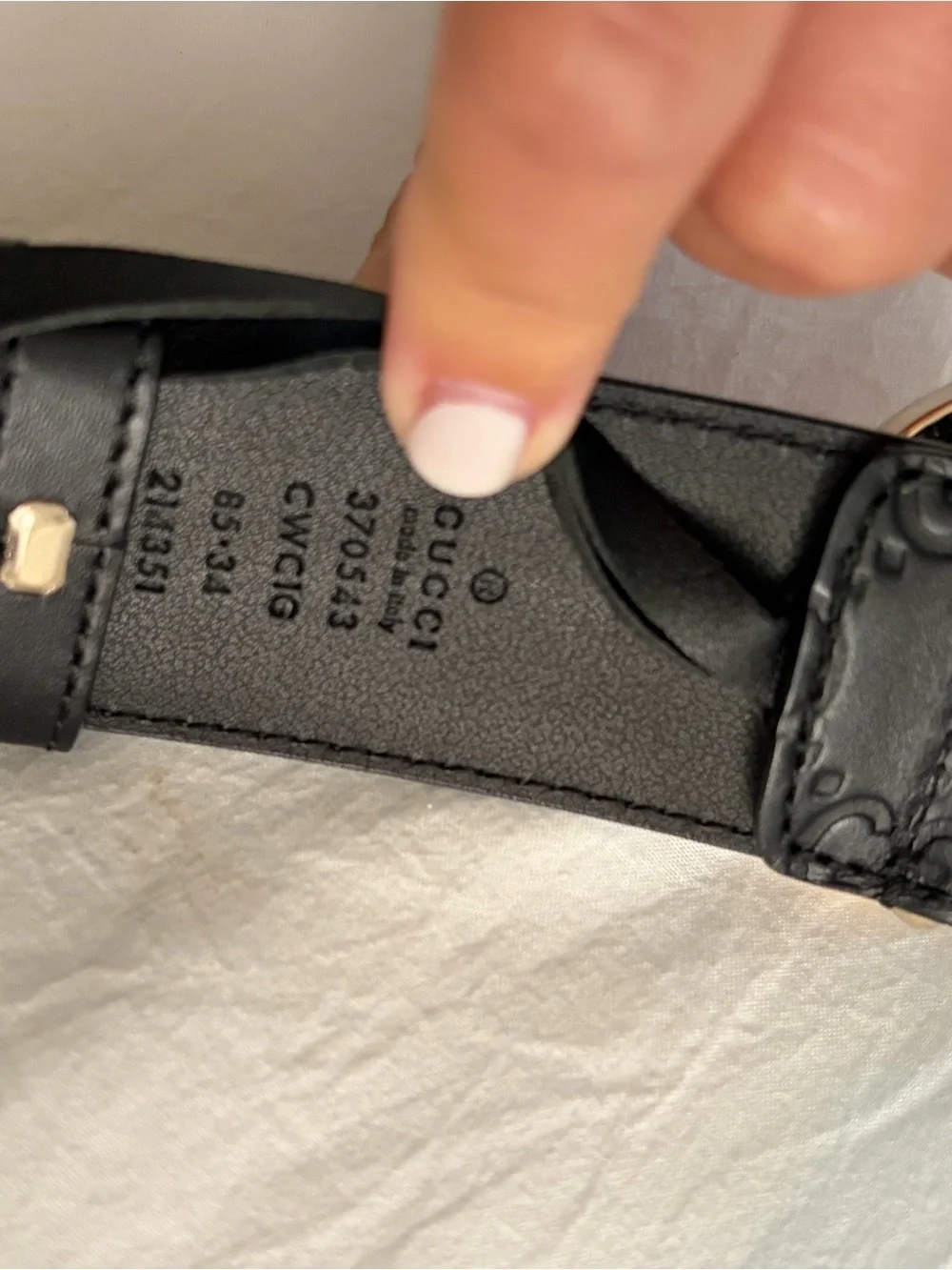 Gucci leather belt