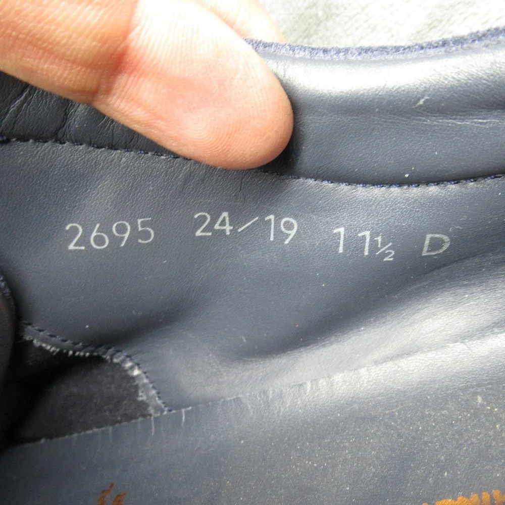 Allen Edmonds Shoes Mens 11.5 Blue Suede Cooper Port Washington Casual Courtside