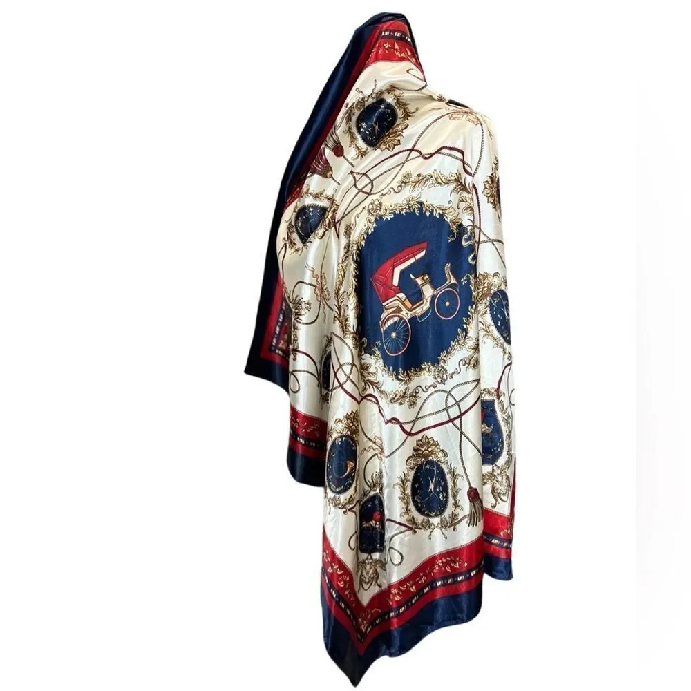 Scarf elegant blue
