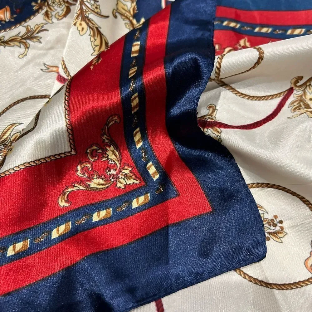 Scarf elegant blue