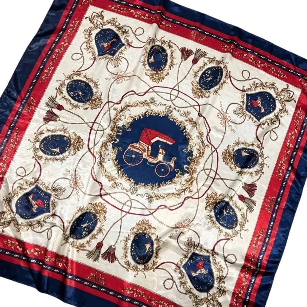 Scarf elegant blue