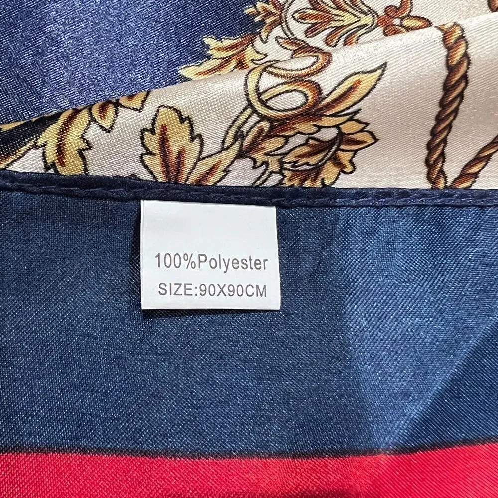 Scarf elegant blue