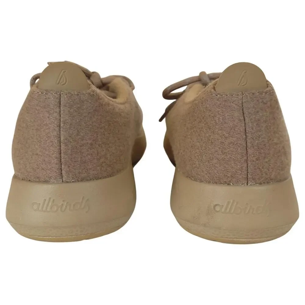Allbirds Wool Runner Mizzles Sneakers Men 9 Brown Wool Lace Up Low Top WRM