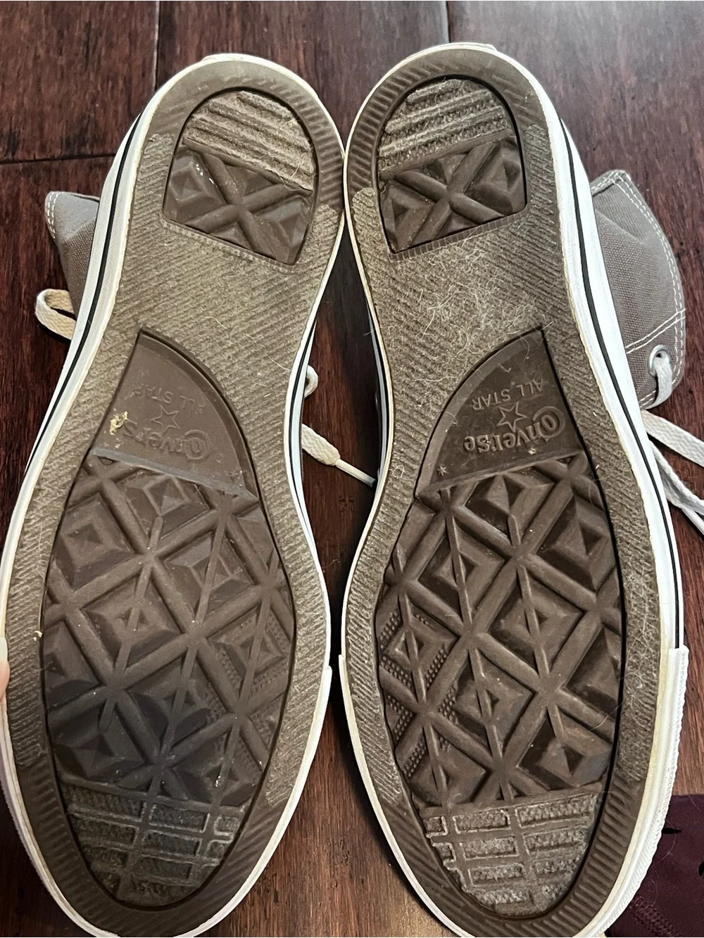 Converse High Top Sneakers in Taupe