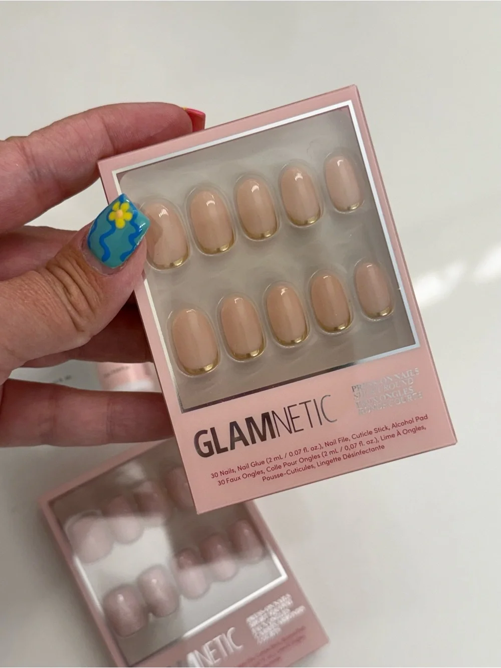 Glamnetic Press-On Nail Bundle, 3 Sets + Glue + Remover, NWT