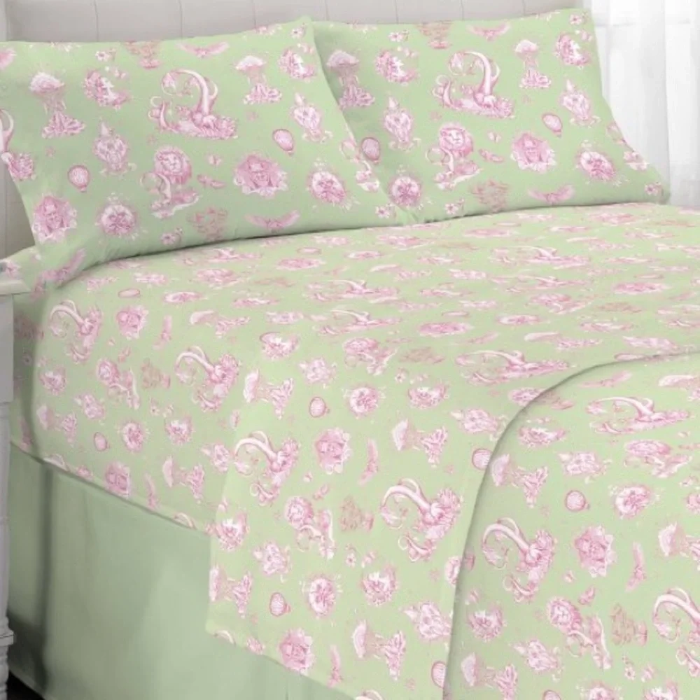 Wicked For Good Katie Kime Artwork Full Sheet Set Green Pink Character Artwork