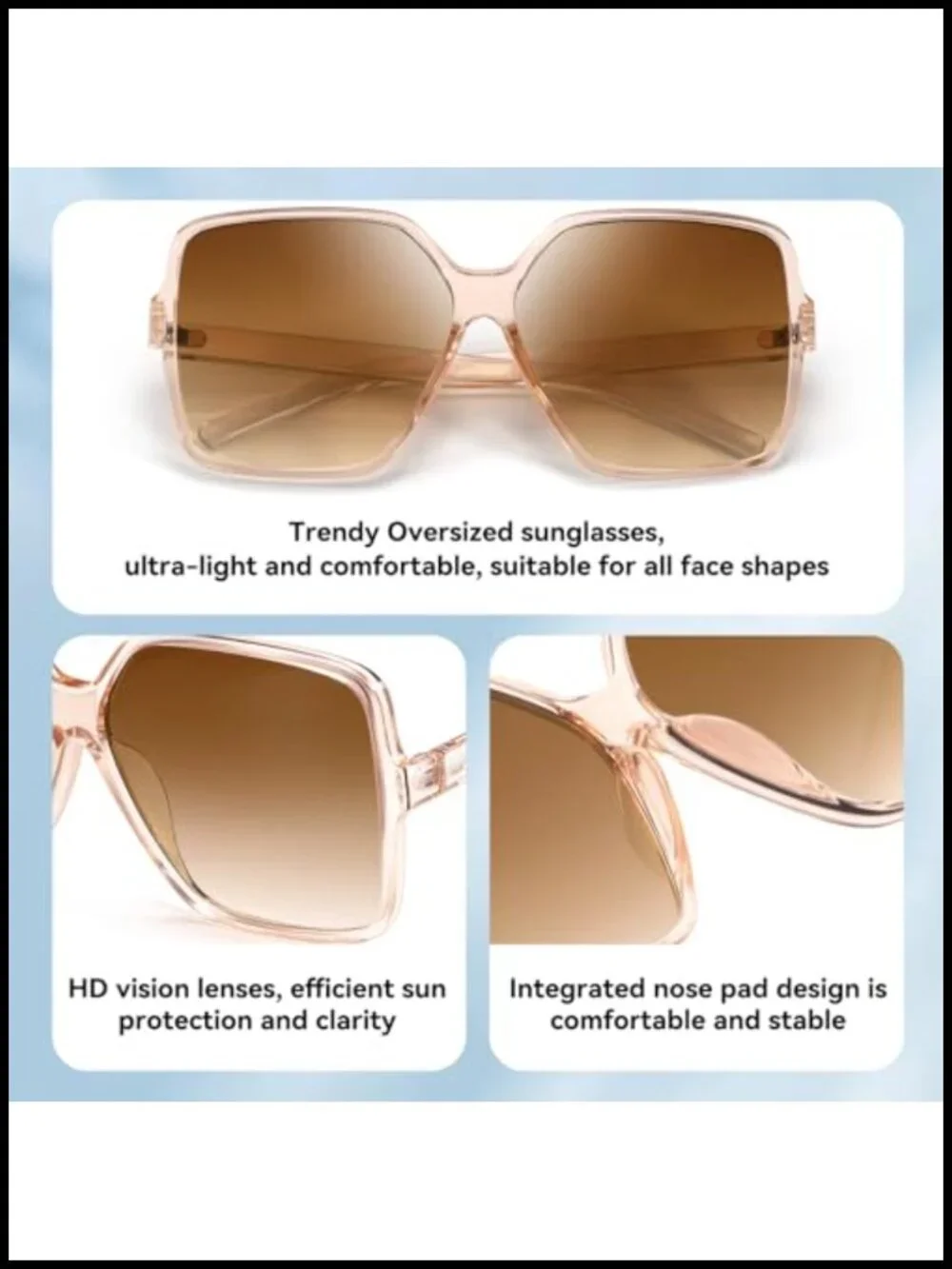 N/A statement sunglasses