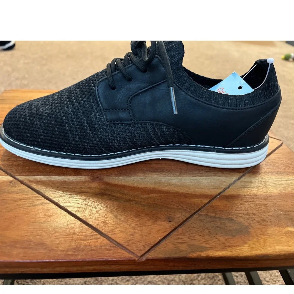 Cat & Jack Kids Black Knit Hybrid Dress Oxford Sneakers‎ Size 4  (Big boy) NEW