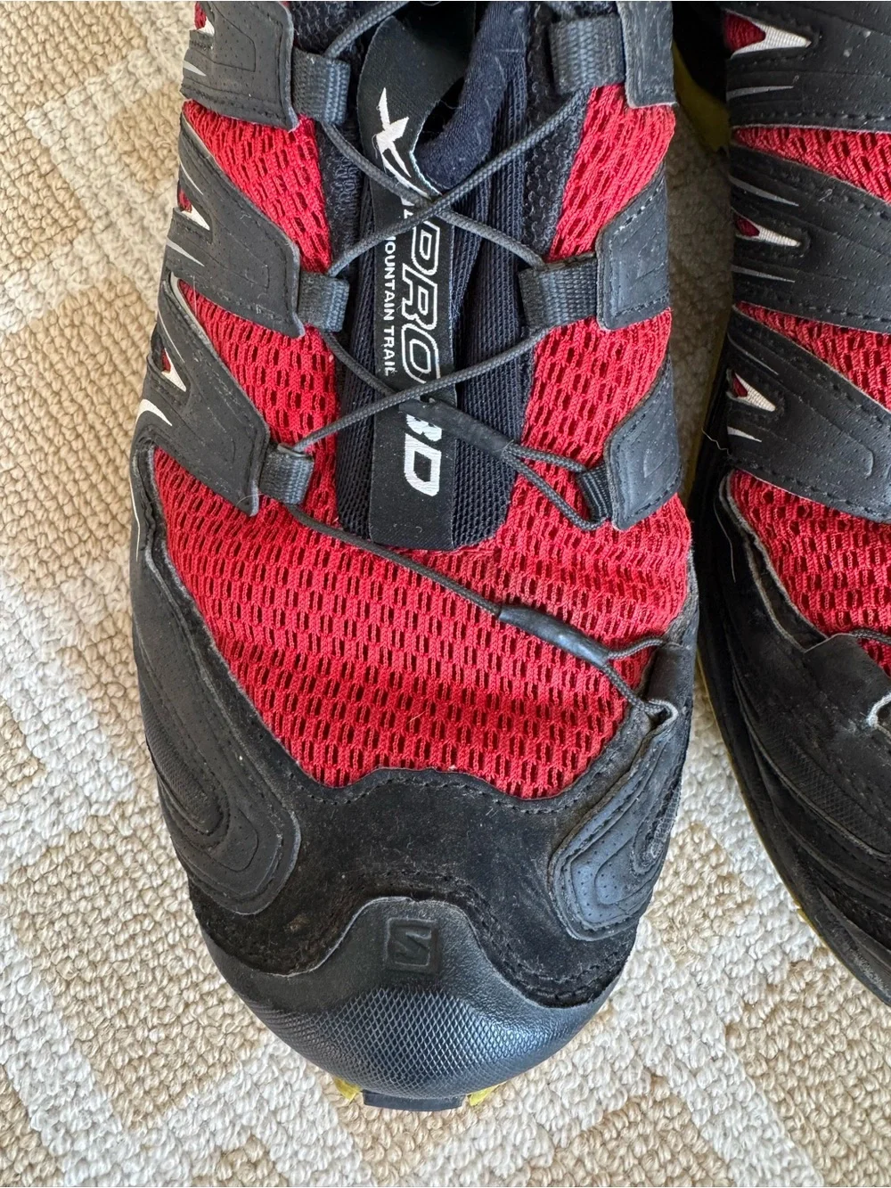 Salomon XA Pro 3D Trail Running Shoes Red Black Hiking Sneakers 11