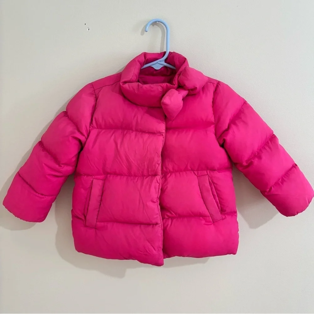 Kate Spade babygap toddler girl 2Y fuchsia down feather filled warm puffer coat