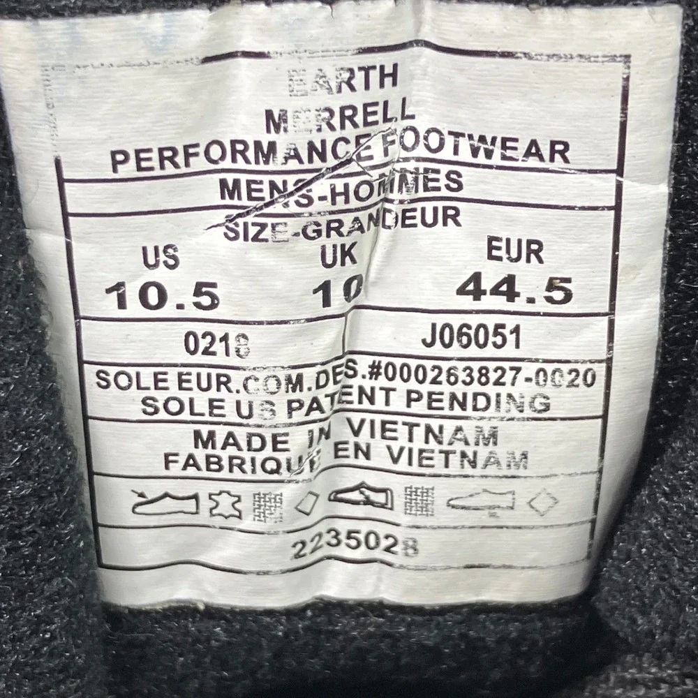 Merrell yet absorbs dry