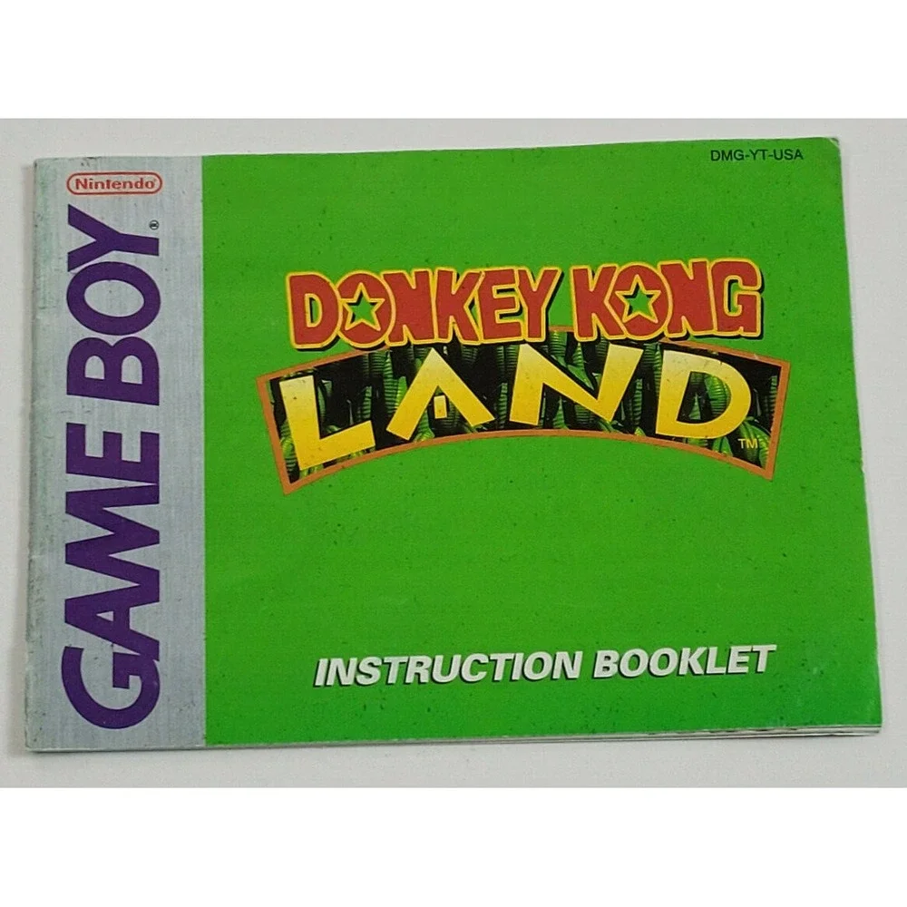 DONKEY KONG LAND ORIGINAL‎ GAME MANUAL ONLY - GAME BOY INSTRUCTION MANUAL